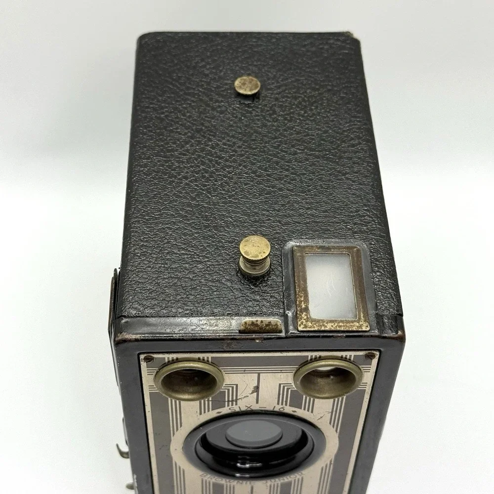 VTG Kodak Six-16 Brownie Junior Box Camera Art Deco USA 1930s‎ Untested